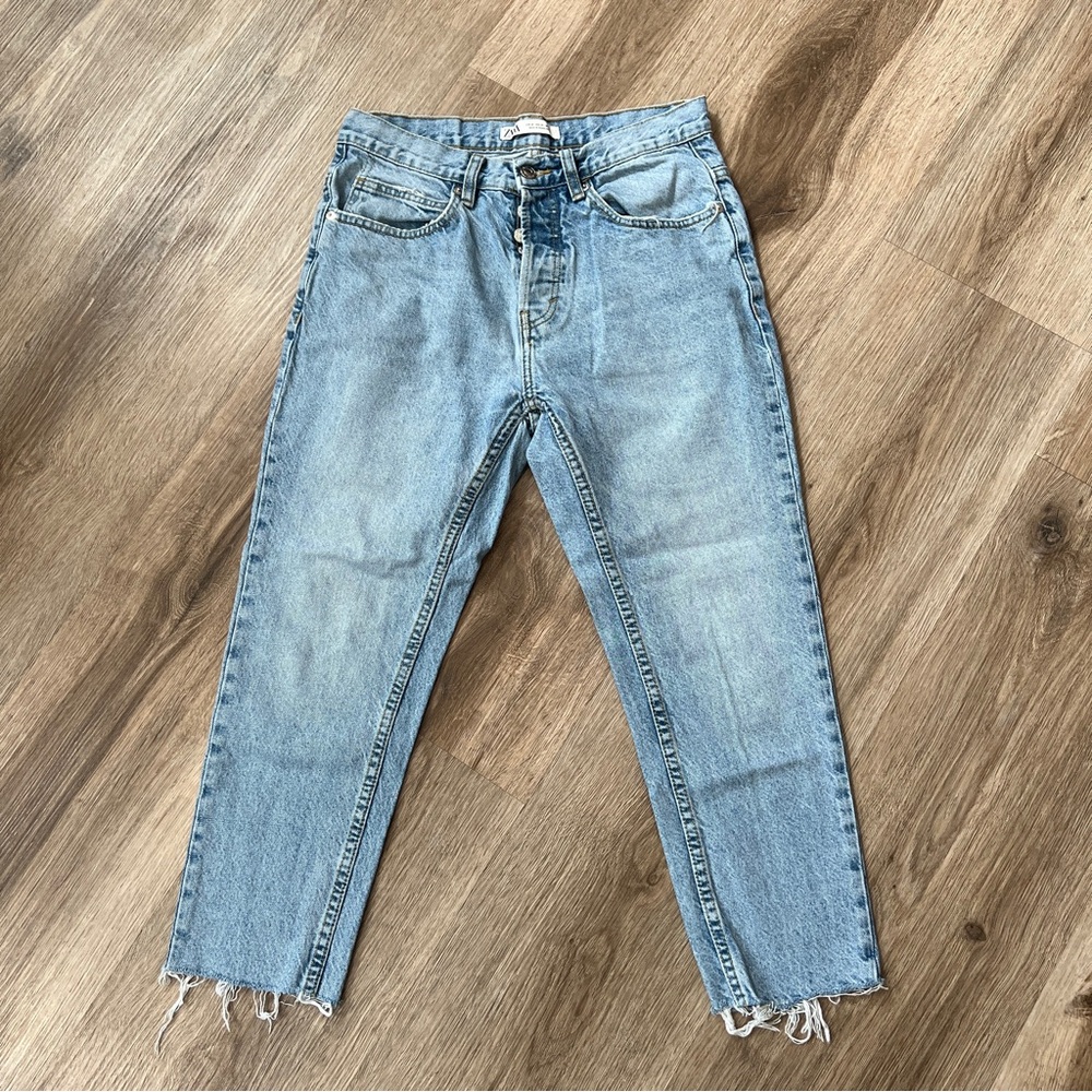 Zara High-Waisted Light Blue Skinny Jeans